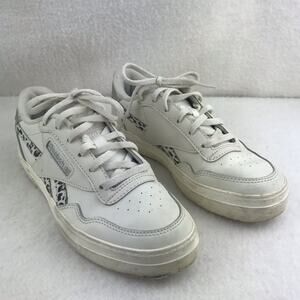 Reebok Classic Shoes Women's White Animal Print Low Top Casual Sneakers Size 6